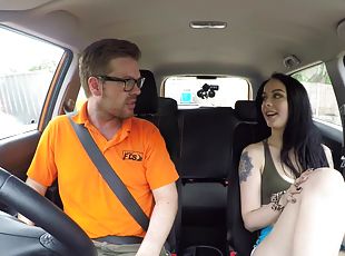 Fake Driving School - Provocative Gamer Minx Strikes Sexual Deal 1 - Alessa Savage