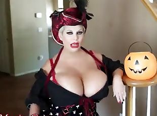 Giant fake tits trick,gets a bbc anal treat