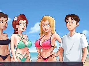 Summertime Saga : College Boobs Competition At The Beach - Episode 204