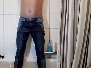 Wetting jeans