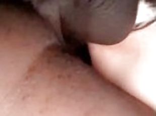 Teen takes massive bbc very creamy fuck while parents are at work