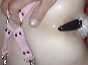 Bondage Fingered & Fucked till she Cums & Grools all over my Cock