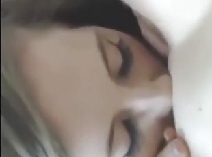 Lesbians sensual pussy licking close up and pov