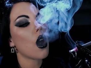 The Serpent's Kiss II: Dominion - Vampire Smoking Seductress in Latex Preview - Young Goddess Kim