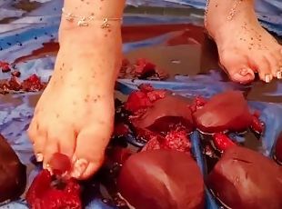 Stomping Beets With My Bare Feet - ASMR