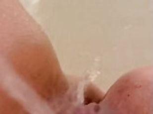 big Throbbing clit orgasm in bath