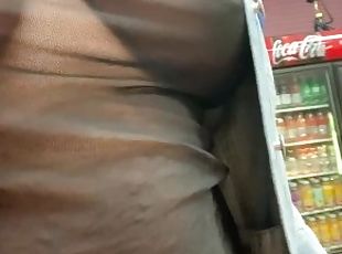 Walking in the PUBLIC CORNER STORE with my CLIT SUCKER IN MY PUSSY