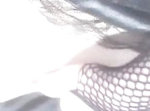 goth girl plays with herself in mirror, mmm, look me in the eyes while u cum for me (snapchat video)