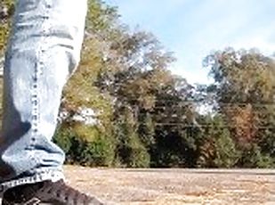 Flashing dick and cruising the park