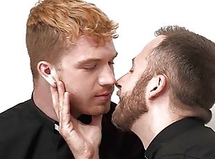 Young Redhead Catholic Priest Sex With Elder Priest In Offic