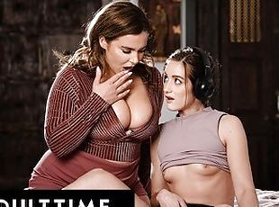 ADULT TIME - MILF Natasha Nice's First Lesbian Experience With Her OWN STEPDAUGHTER!