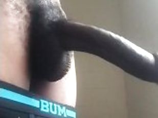 Slim dude with the large heavy bbc swinging it