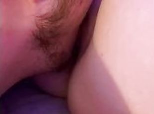 Step daddy eats my pussy before I take his whole load down my throat