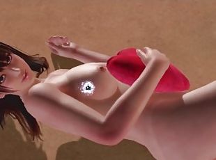 Dead or Alive Xtreme Venus Vacation Nanami Valentine's Day Heart Cushion Pose Nude Mod Fanservice Ap