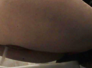 Sexy unknown babe is pissing in the toilet