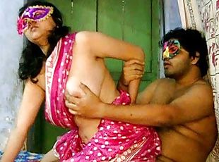 Fat friend is fucking his chubby Indian chick Savita