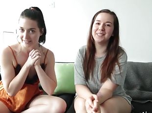 Nervous Babe Has Her First Lesbian Sex Experience - German amateur girlfriends