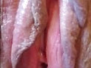 klitoris, kıllı, amcık-pussy, amatör, orta-yaşlı-seksi-kadın, bakış-açısı, meni, yakın-çekim