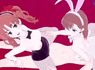 Mikoto Misaka and Kuroko Shirai and I have intense 3P sex - A Certain Scientific Railgun Hentai 0