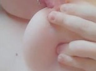 Sucking on my nipple
