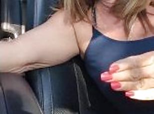 Hottest MILF Ever - Squirts in car after drive talk????????